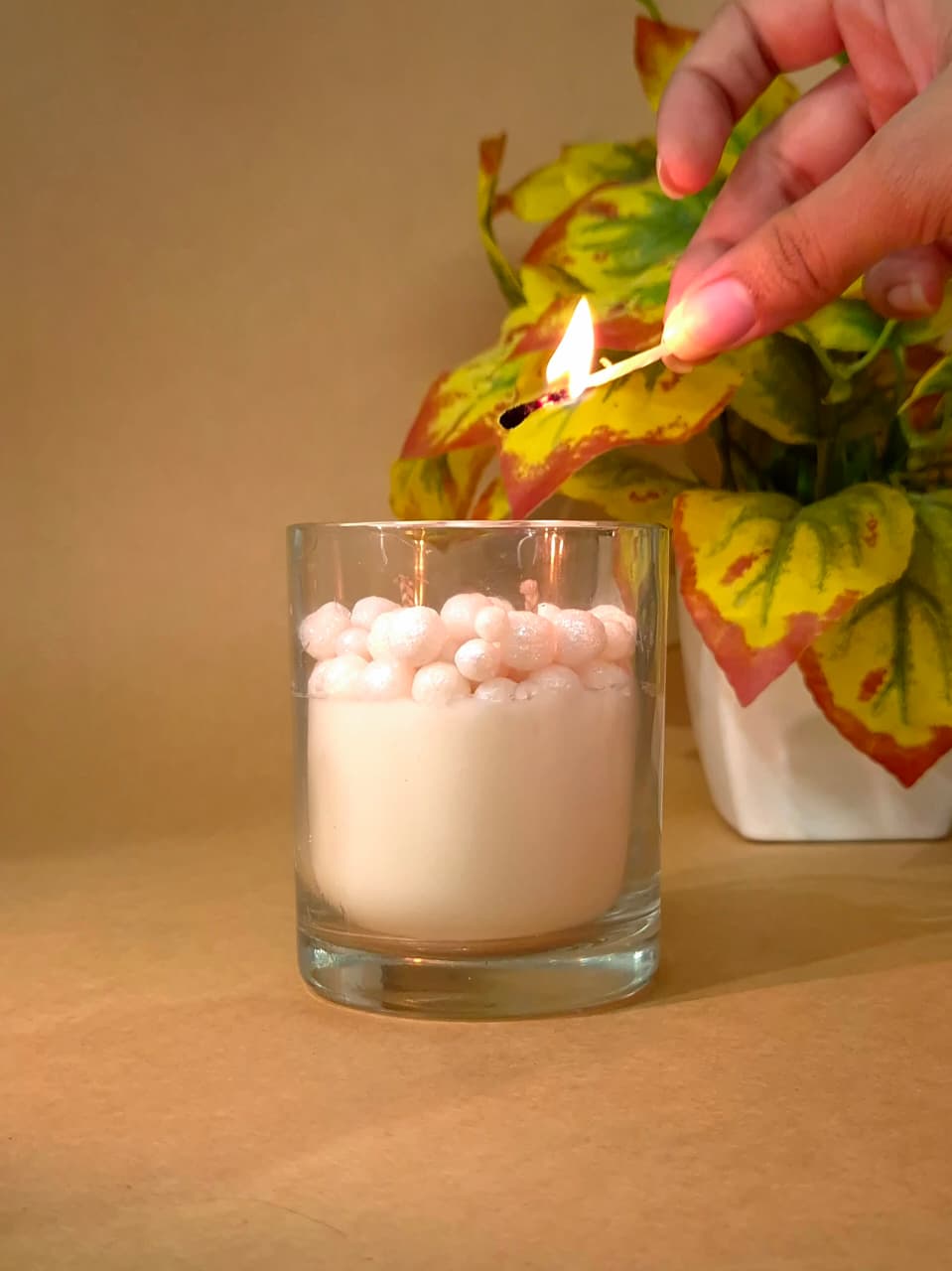 Ivory Pearl Candle